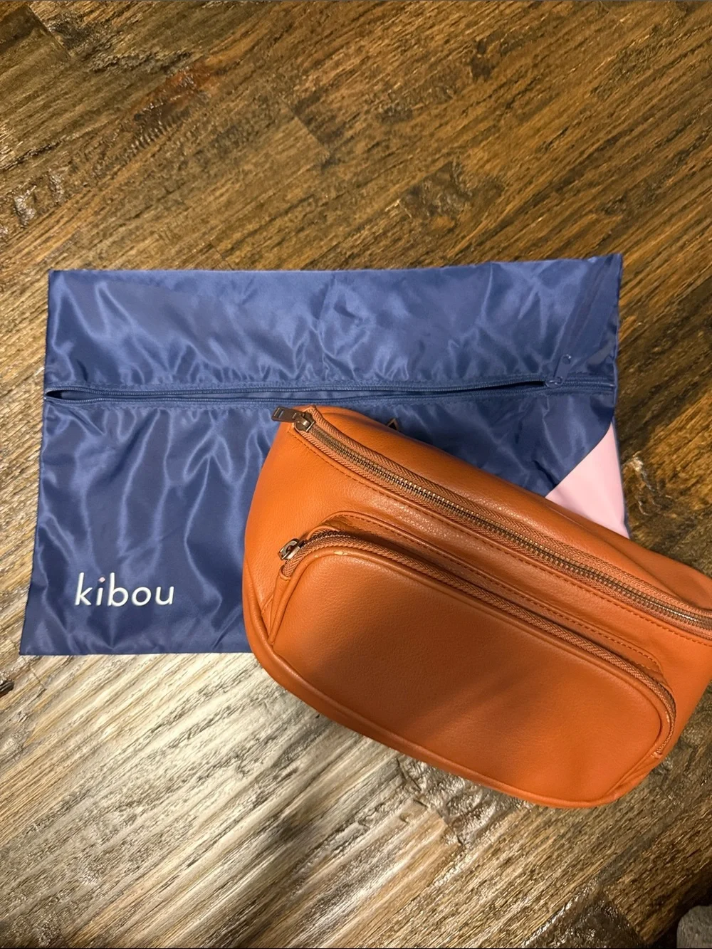Kibou Brown Leather Fanny Diaper Pack